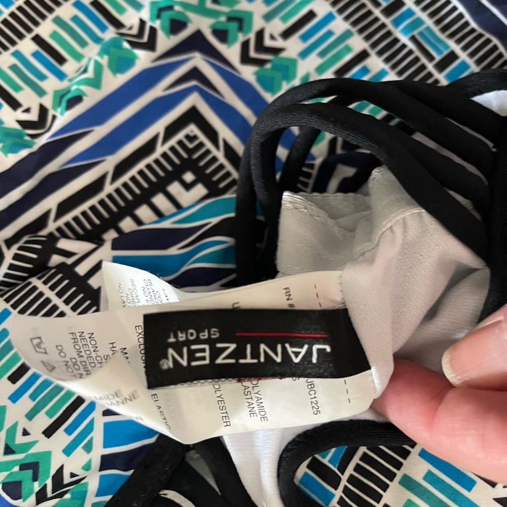 Jantzen print racer back tankini size SMALL boxFF - Picture 4 of 5